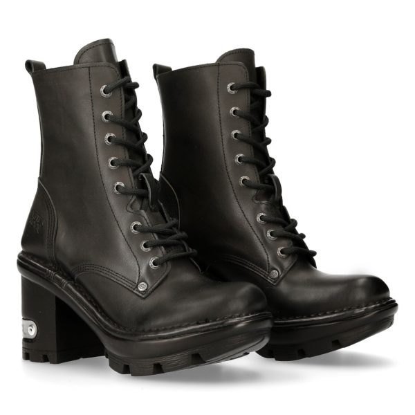 achetez Bottines New Rock Neotyre En Cuir Noir 9