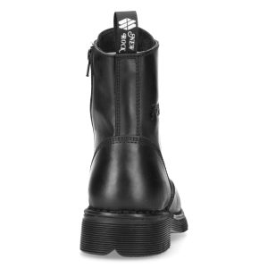 luxe soldes Bottines New Rock Newmili En Cuir Noir 18