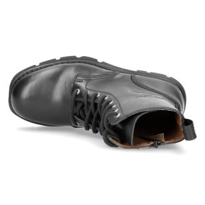 luxe soldes Bottines New Rock Newmili En Cuir Noir 22