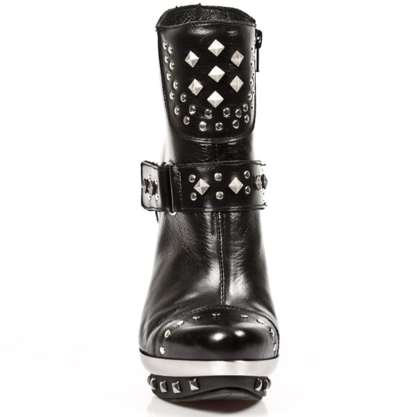 Large choix en ligne Bottines New Rock Punk En Cuir Nomada Noires 4