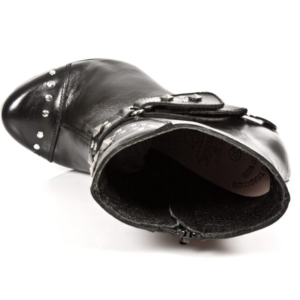 Large choix en ligne Bottines New Rock Punk En Cuir Nomada Noires 8