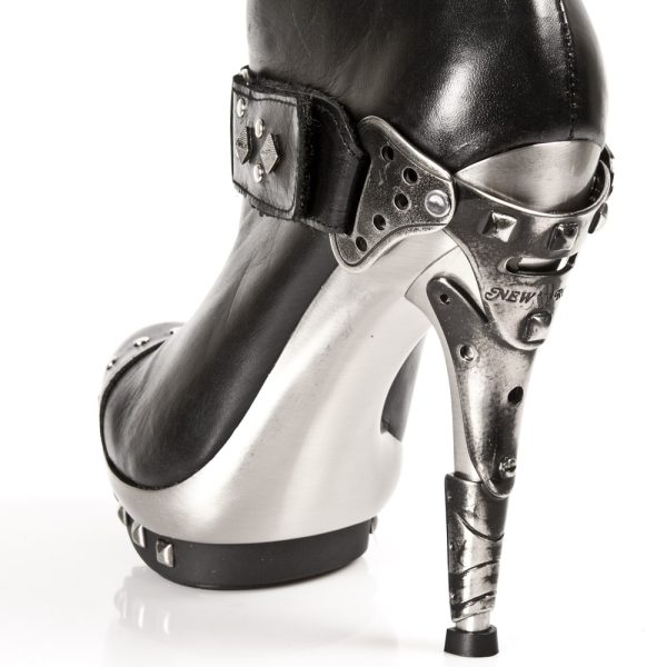 Large choix en ligne Bottines New Rock Punk En Cuir Nomada Noires 9