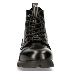 qualité supérieure Bottines New Rock Ranger En Cuir Antik Noir 14