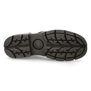 qualité supérieure Bottines New Rock Ranger En Cuir Antik Noir 20
