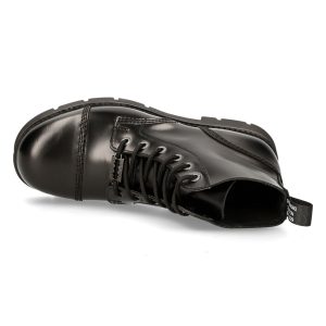 qualité supérieure Bottines New Rock Ranger En Cuir Antik Noir 22