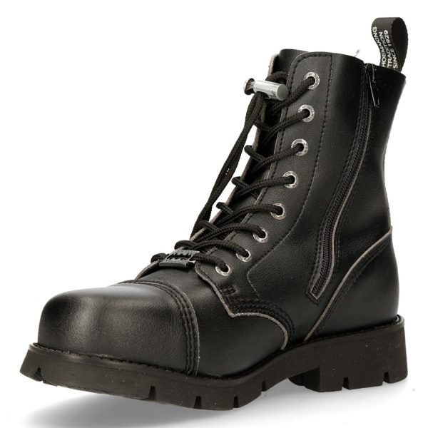 commentaire favorable Bottines New Rock Ranger En Cuir Vegan Noir 5