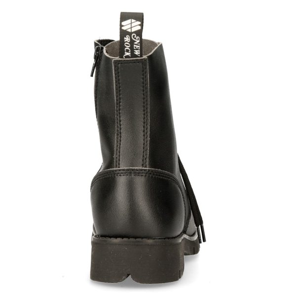 commentaire favorable Bottines New Rock Ranger En Cuir Vegan Noir 6
