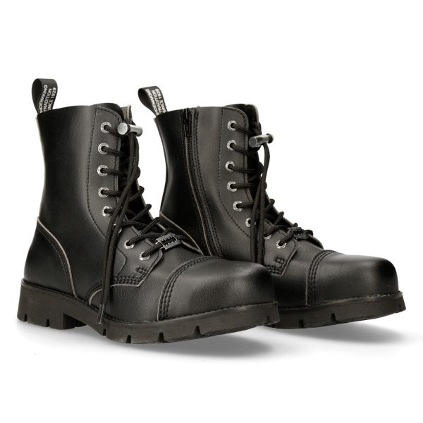 commentaire favorable Bottines New Rock Ranger En Cuir Vegan Noir 9