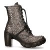 garantis authentique Bottines New Rock Trail En Cuir Vegan Python Acier 26