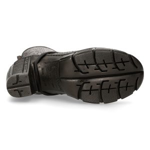 garantis authentique Bottines New Rock Trail En Cuir Vegan Python Acier 20