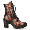 Bottines New Rock Trail En Cuir Vegan Vintage Flower… Service Clients Dédié 28