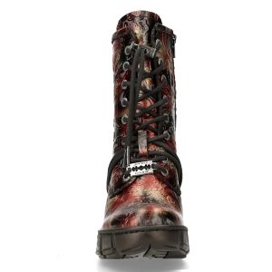 Bottines New Rock Trail En Cuir Vegan Vintage Flower… Service Clients Dédié 14