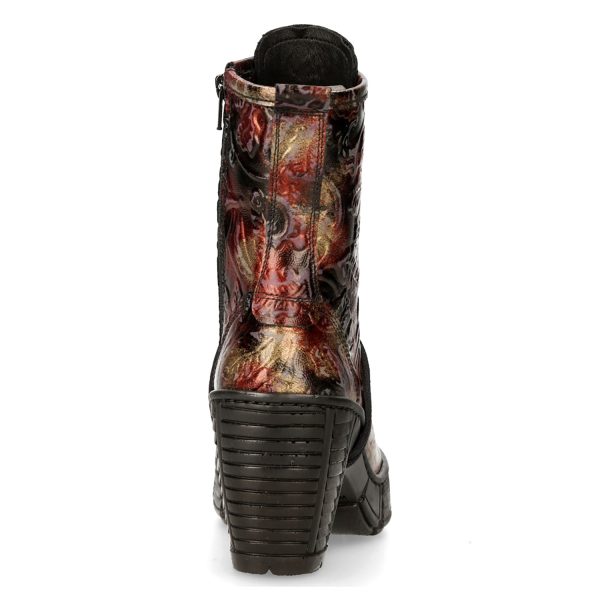 Bottines New Rock Trail En Cuir Vegan Vintage Flower… Service Clients Dédié 6