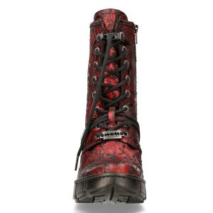 Authentic Original licence Bottines New Rock Trail En Cuir Vegan Vintage Flower… 14