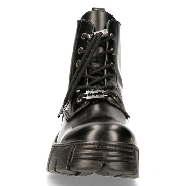 Meilleur Prix Garanti Bottines New Rock Wall Antik Noires 4