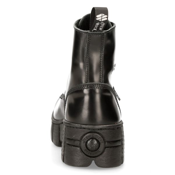Meilleur Prix Garanti Bottines New Rock Wall Antik Noires 6