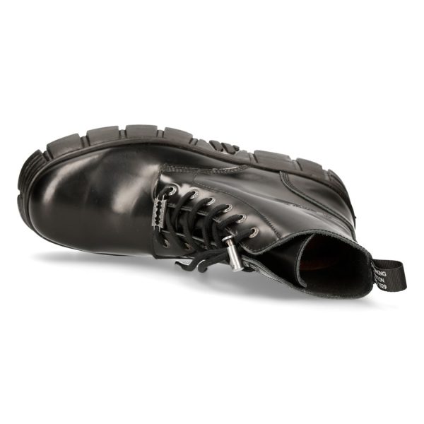 Meilleur Prix Garanti Bottines New Rock Wall Antik Noires 8