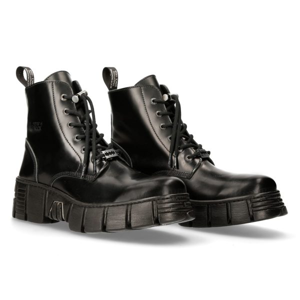 Meilleur Prix Garanti Bottines New Rock Wall Antik Noires 9