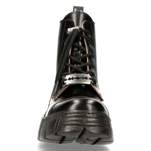 Bottines New Rock Wall Antik Noires magasin en ligne france 14