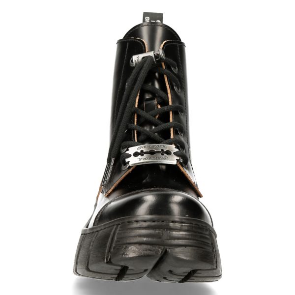 Bottines New Rock Wall Antik Noires magasin en ligne france 4