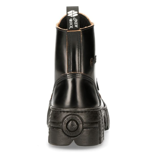 Bottines New Rock Wall Antik Noires magasin en ligne france 6