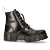 Meilleur Prix Garanti Bottines New Rock Wall Antik Noires 28