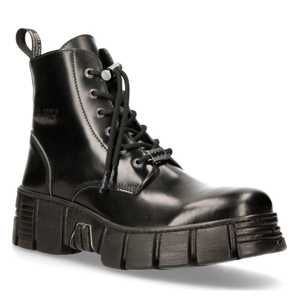 Meilleur Prix Garanti Bottines New Rock Wall Antik Noires 3