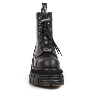 Bottines Plateformes New Rock Newmili En Cuir Noir Couleurs variées 14