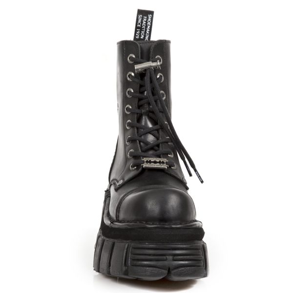 Bottines Plateformes New Rock Newmili En Cuir Noir Couleurs variées 4