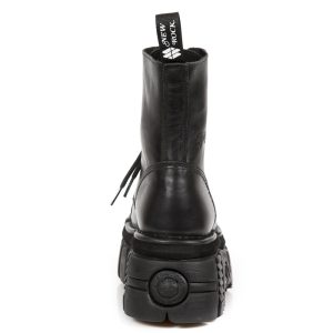 Bottines Plateformes New Rock Newmili En Cuir Noir Couleurs variées 18