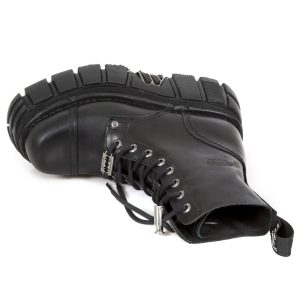 Bottines Plateformes New Rock Newmili En Cuir Noir Couleurs variées 22