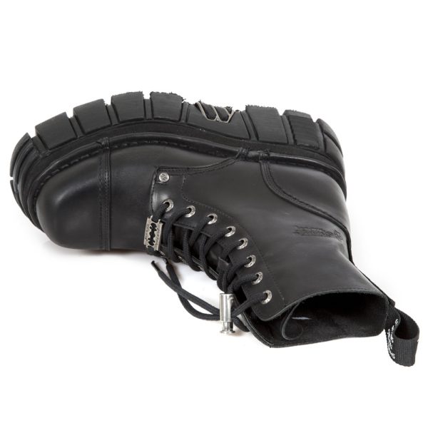 Bottines Plateformes New Rock Newmili En Cuir Noir Couleurs variées 8