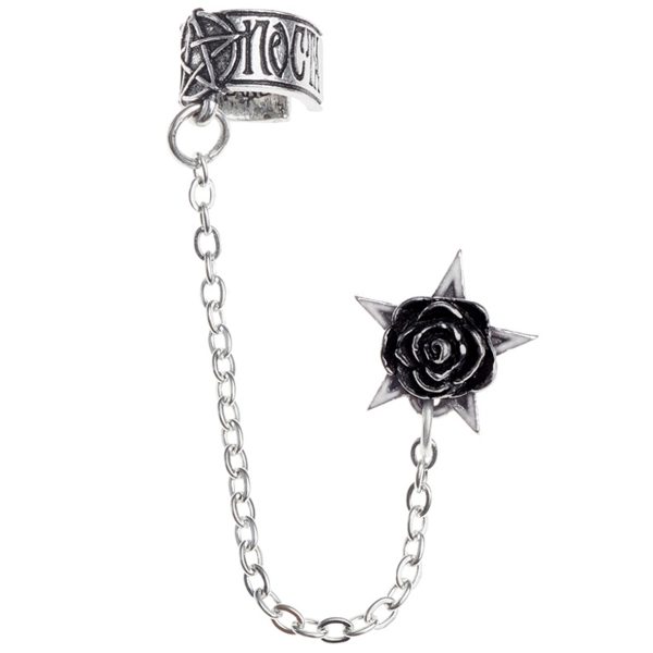 ALCHEMY GOTHIC Boucle D’Oreille ‘Rosa Nocta’ comparez les prix 1