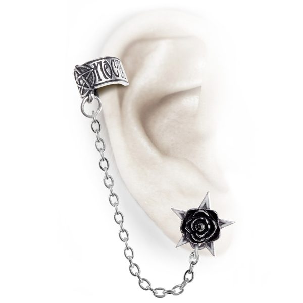 ALCHEMY GOTHIC Boucle D’Oreille ‘Rosa Nocta’ comparez les prix 3