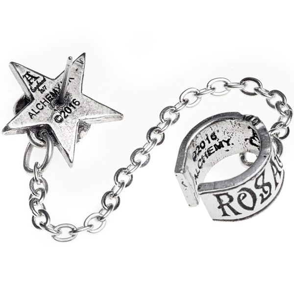 ALCHEMY GOTHIC Boucle D’Oreille ‘Rosa Nocta’ comparez les prix 5