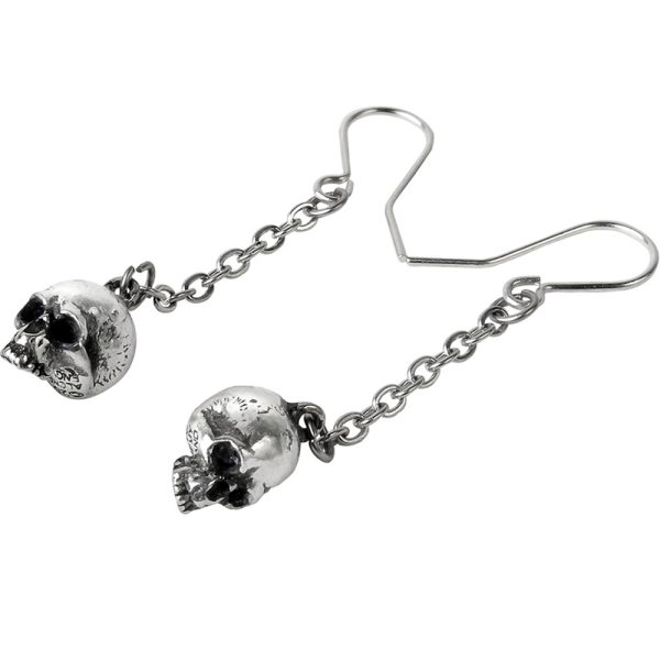 magasin ALCHEMY GOTHIC Boucles D’Oreilles ‘DeadSkull’ 4