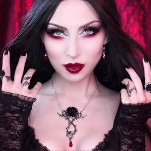 ALCHEMY GOTHIC Boucles D’Oreilles ‘Empyrean Tear’ Rouges magasin 10