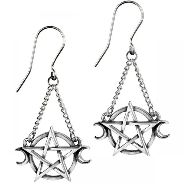 shopping pas cher ALCHEMY GOTHIC Boucles D’Oreilles ‘Goddess’ 1