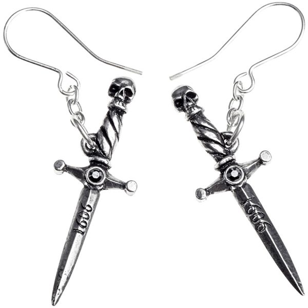 soldes luxe ALCHEMY GOTHIC Boucles D’Oreilles ‘Hand Of McBeth’ 3
