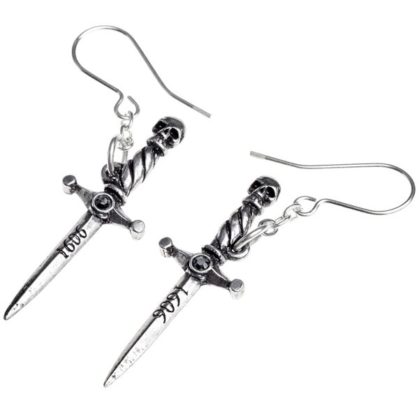 soldes luxe ALCHEMY GOTHIC Boucles D’Oreilles ‘Hand Of McBeth’ 4