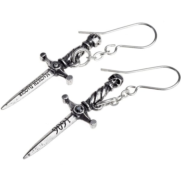 soldes luxe ALCHEMY GOTHIC Boucles D’Oreilles ‘Hand Of McBeth’ 5