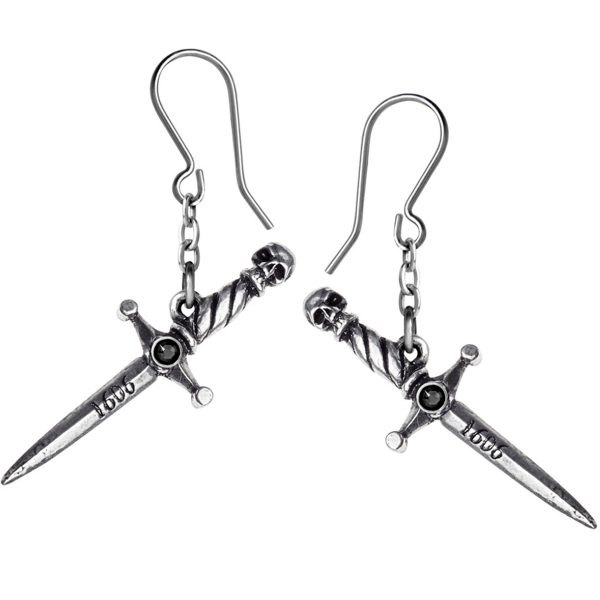 soldes luxe ALCHEMY GOTHIC Boucles D’Oreilles ‘Hand Of McBeth’ 1