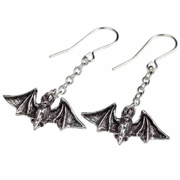 ALCHEMY GOTHIC Boucles D’Oreilles ‘Kiss The Night’ achat pas cher 4