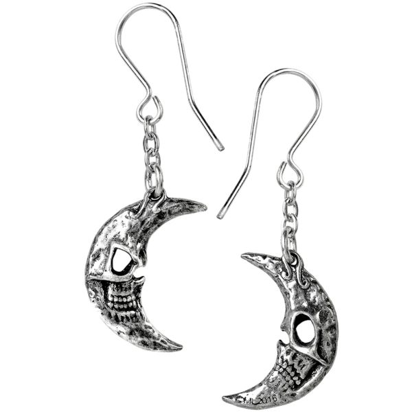 boutique en ligne france ALCHEMY GOTHIC Boucles D’Oreilles ‘M’era Luna Crescens – Tragicom… 1