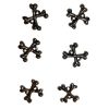 ALCHEMY GOTHIC Boutons ‘Crossbone’ fashioniable 32