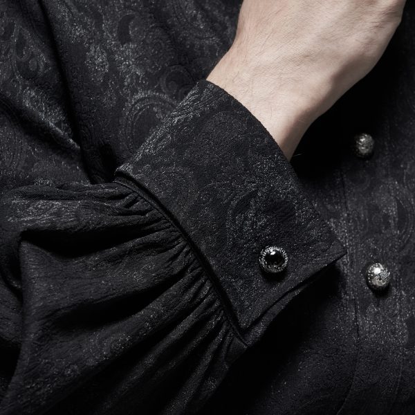 PUNK RAVE Boutons De Manchettes ‘Lestat’ Noirs Achat 4