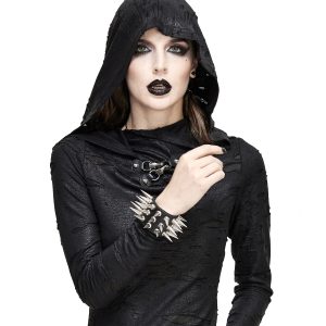 DEVIL FASHION Bracelet à Spikes ‘Social Debris’ Noir exclusivement disponibles 11