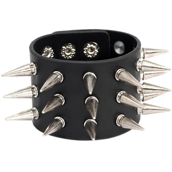 DEVIL FASHION Bracelet à Spikes ‘Social Debris’ Noir exclusivement disponibles 6