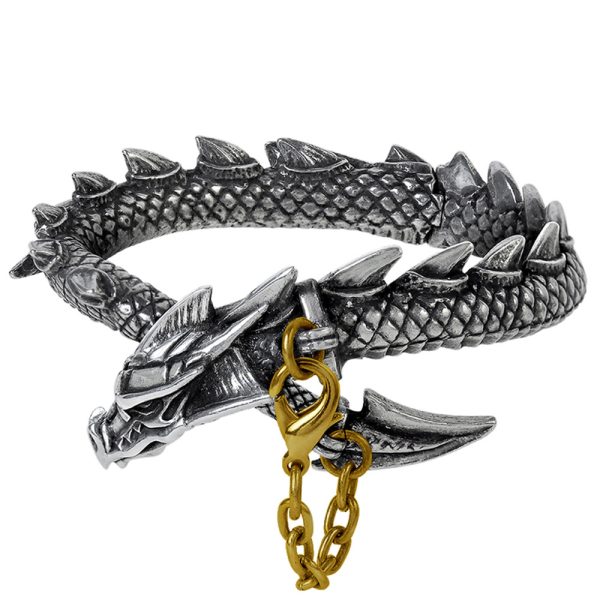 REMISE allant jusqu. ALCHEMY GOTHIC Bracelet ‘Dragon’s Lure’ 1