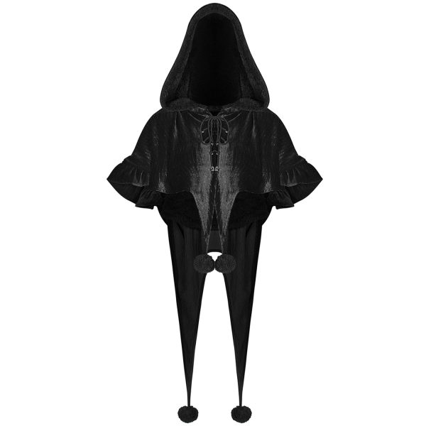 Pyon Pyon Cape Boléro Gothic Lolita à Capuche ‘Black Fairy’ Boutique officielle 1